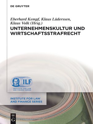 cover image of Unternehmenskultur und Wirtschaftsstrafrecht